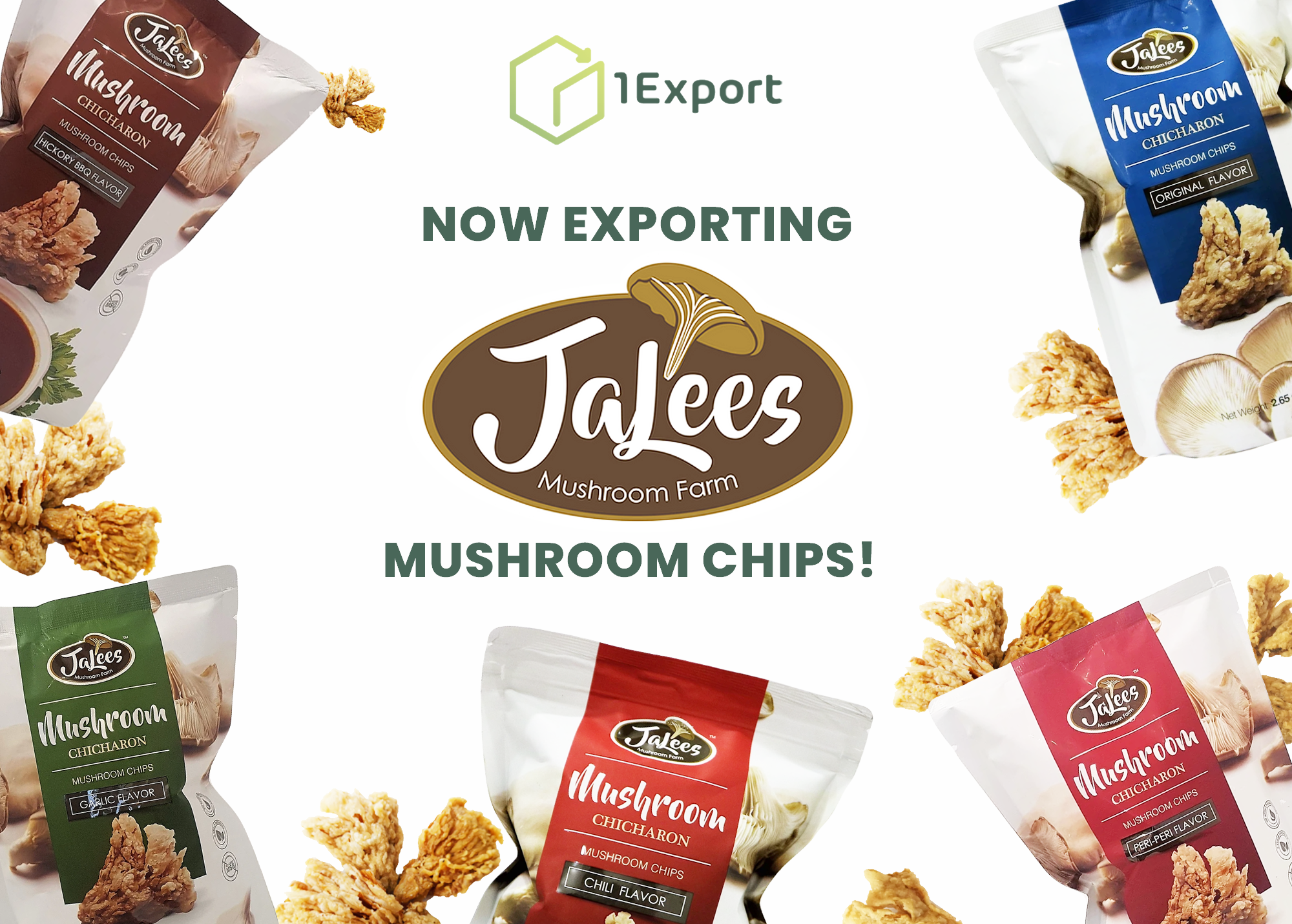Now Exporting JaLees Mushroom Chips