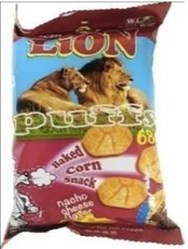 W. L. Foods EC Twin Lion Puffs Nacho Cheese Flavor 1