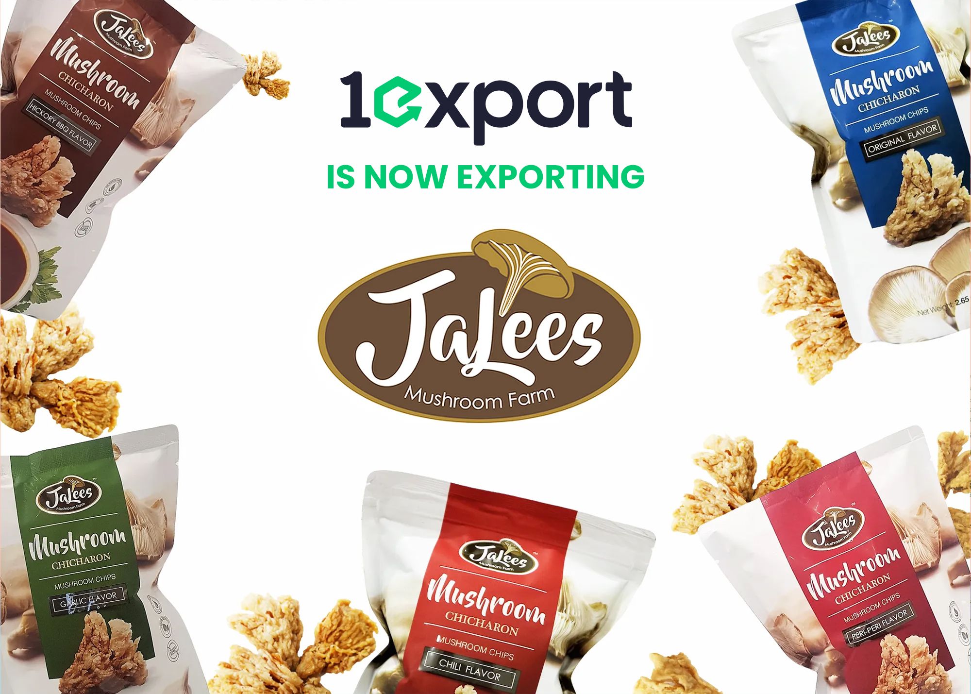 Now exporting JaLees Mushroom Chips